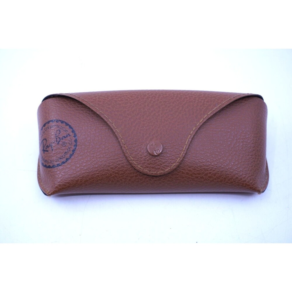 Original Ray-Ban Tan Brown Leather Sunglasses Case Only